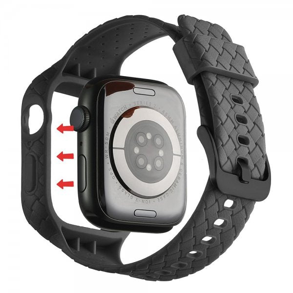 Apple Watch 41mm Armbånd Vævet tekstur Sort