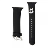 Karl Lagerfeld Apple Watch 44/45/46/Apple Watch Ultra Rem Silikone NFT Choupette Sort