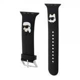 Karl Lagerfeld Apple Watch 42/44/45/Apple Watch Ultra Rem Silikone NFT Karl & Choupette Sort