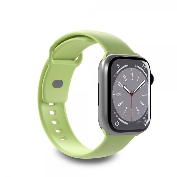 Puro Apple Watch 44/45/46mm/Apple Watch Ultra Rem ICON Silikonebånd Matcha Grøn
