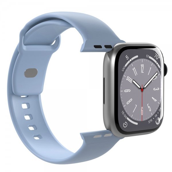 Puro Apple Watch 44/45/46mm/Apple Watch Ultra rem ICON Silikonebånd Powder Blue