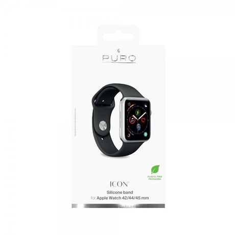 Puro Apple Watch 42/44/45mm Armbånd Ikon Sort