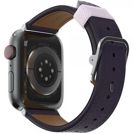 Otterbox Apple Watch 44/45/46mm Rem Symmetry Kaktus Læder Blomme Luksus