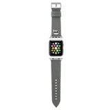 Karl Lagerfeld Apple Watch 42/44/45mm/Apple Watch Ultra Rem Saffiano Sølv