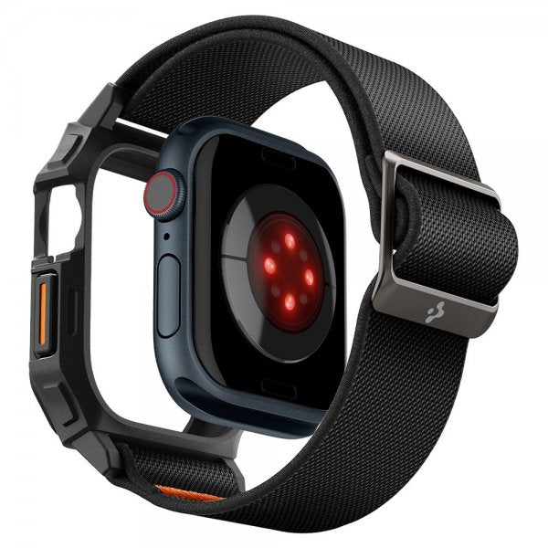 Spigen Apple Watch 42mm (Series 10/11) Rem og Etui Lite Fit Pro Mat Sort