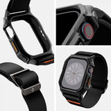 Spigen Apple Watch 42mm (Series 10/11) Rem og Etui Lite Fit Pro Mat Sort