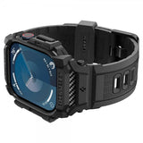 Spigen Apple Watch 42mm (Serie 10/11) Rem og Cover Rugged Armor Pro Mat Sort
