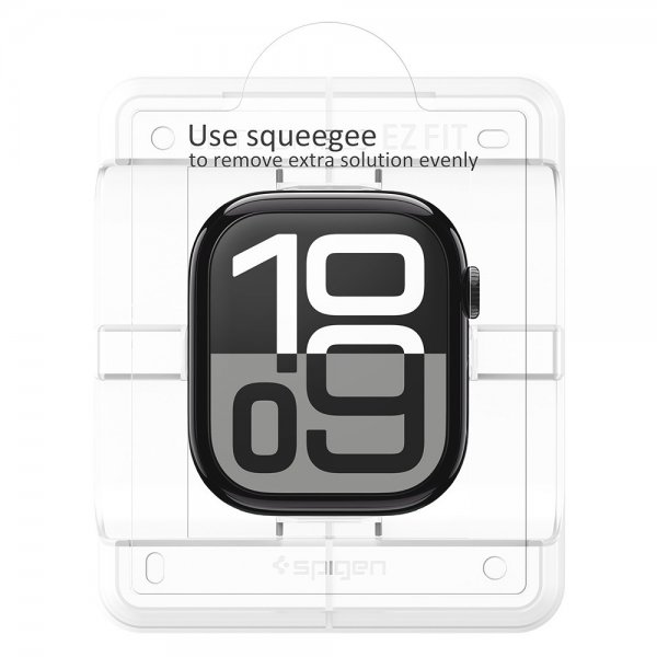 Spigen Apple Watch 42mm (Serie 10/11) Skærmbeskyttelse EliteShield EZ Fit 2-pak