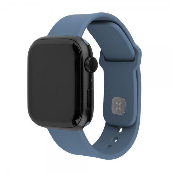 Fixed Apple Watch 44/45/46mm Armbånd Silikone Sporty Rem Lyseblå