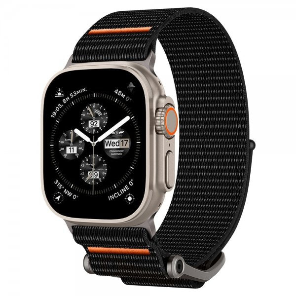 Spigen Apple Watch 44/45/46mm/Ultra 49mm Rem DuraPro Flex Sort