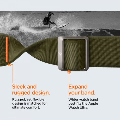 Spigen Apple Watch 44/45/46mm/Ultra 49mm Rem Lite Fit Ultra Khaki