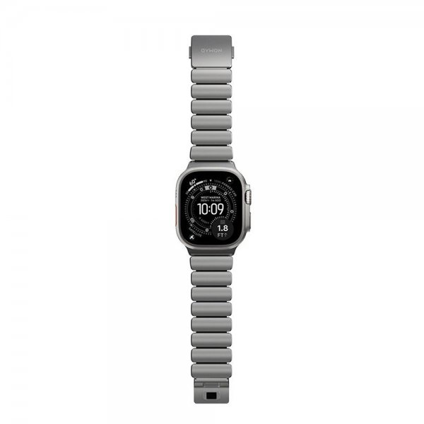 Nomad Apple Watch 44/45/46mm/Ultra 49mm Rem Stratos Band Natur Sort