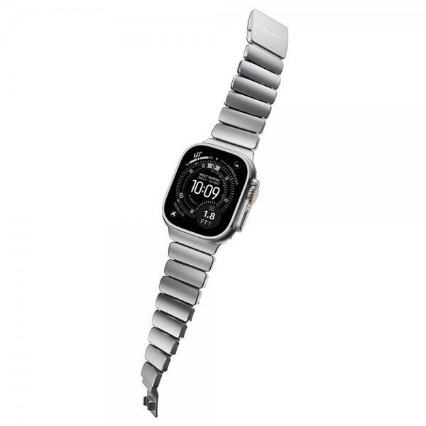 Nomad Apple Watch 44/45/46mm/Ultra 49mm Rem Stratos Band Natur Sort