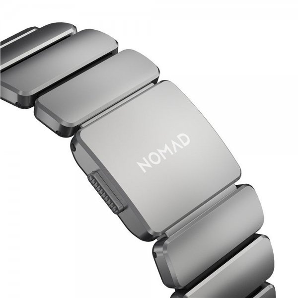 Nomad Apple Watch 44/45/46mm/Ultra 49mm Rem Stratos Band Natur Sort