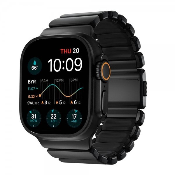 Nomad Apple Watch 44/45/46mm/Ultra 49mm Rem Stratos Band Sort Ultra Orange