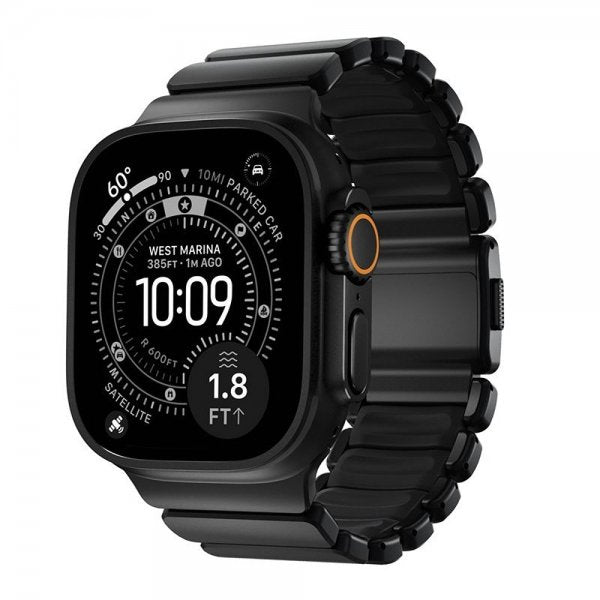 Nomad Apple Watch 44/45/46mm/Ultra 49mm Rem Stratos Band Sort Ultra Orange
