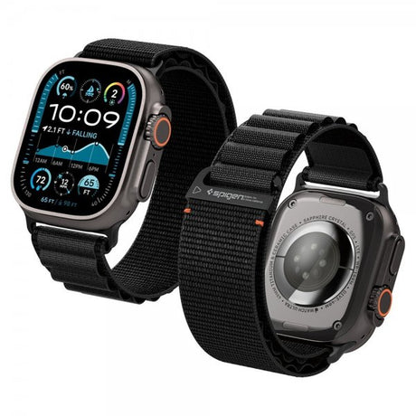 Spigen Apple Watch 44/45/46mm/Ultra 49mm Armbånd WBF1 Sort