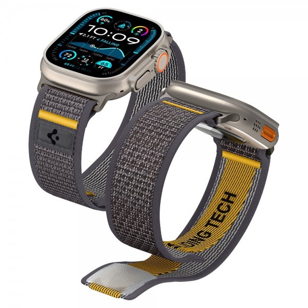 Spigen Apple Watch 44/45/46mm/Ultra 49mm Armbånd Athlex Air Active Gray