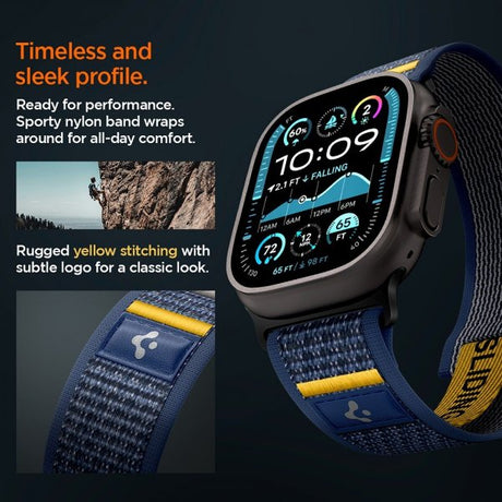 Spigen Apple Watch 44/45/46mm/Ultra 49mm Rem Athlex Air Active Navy