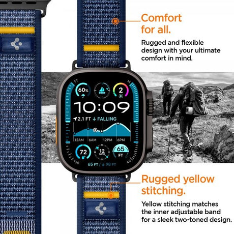 Spigen Apple Watch 44/45/46mm/Ultra 49mm Rem Athlex Air Active Navy