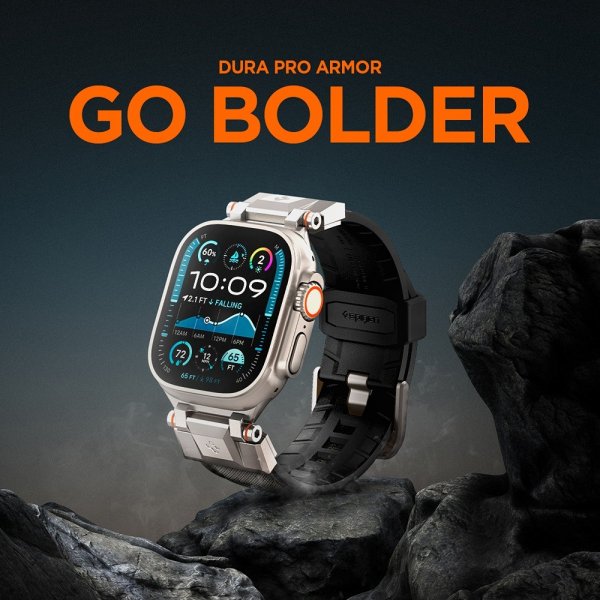 Spigen Apple Watch 44/45/46mm/Ultra 49mm Armbånd DuraPro Armor Grå