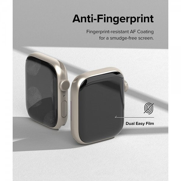 Ringke Apple Watch 44/45mm Skærmbeskyttelse Dual Easy Film 3-pak