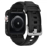 Spigen Apple Watch 44/45mm Cover med rem Rugged Armor Pro Charcoal Grey