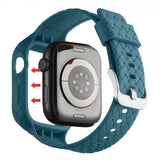 Apple Watch 45mm Armbånd Vævetekstur Grønblå