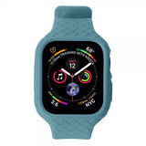 Apple Watch 45mm Armbånd Vævetekstur Grønblå