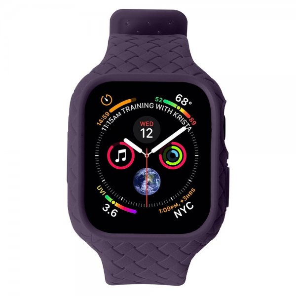 Apple Watch 45mm Armbånd Vævetekstur Lilla