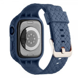 Apple Watch 45mm Armbånd Vævetekstur Mørkeblå