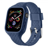 Apple Watch 45mm Armbånd Vævetekstur Mørkeblå