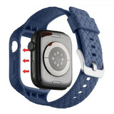 Apple Watch 45mm Armbånd Vævetekstur Mørkeblå