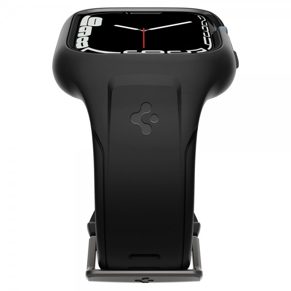 Spigen Apple Watch 45mm Skal med Armbånd Liquid Air Pro Sort
