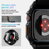 Spigen Apple Watch 46mm (Series 10/11) Rem og etui Lite Fit Pro Matte Black