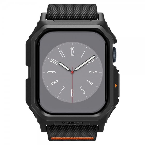 Spigen Apple Watch 46mm (Series 10/11) Rem og etui Lite Fit Pro Matte Black