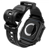 Spigen Apple Watch 46 mm (Series 10/11) Armbånd og Skal Rugged Armor Pro Matte Black
