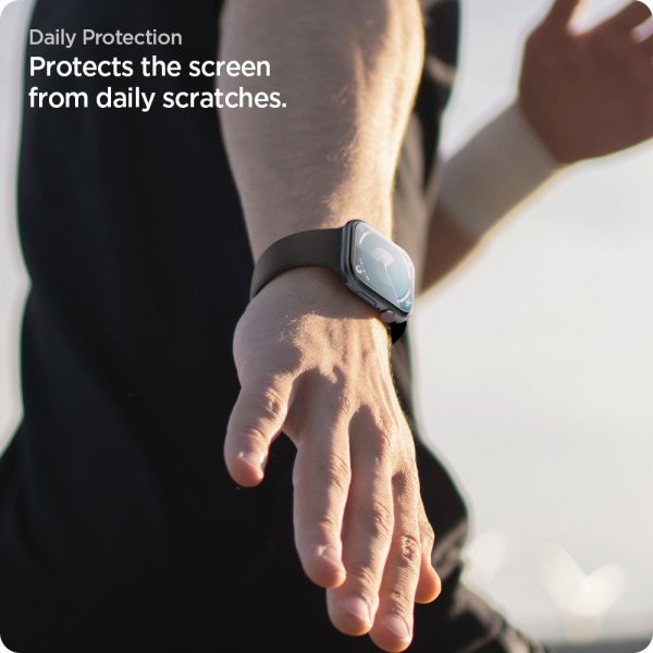 Spigen Apple Watch 46mm (Series 10/11) Skærmbeskyttelse EliteShield EZ Fit 2-pak