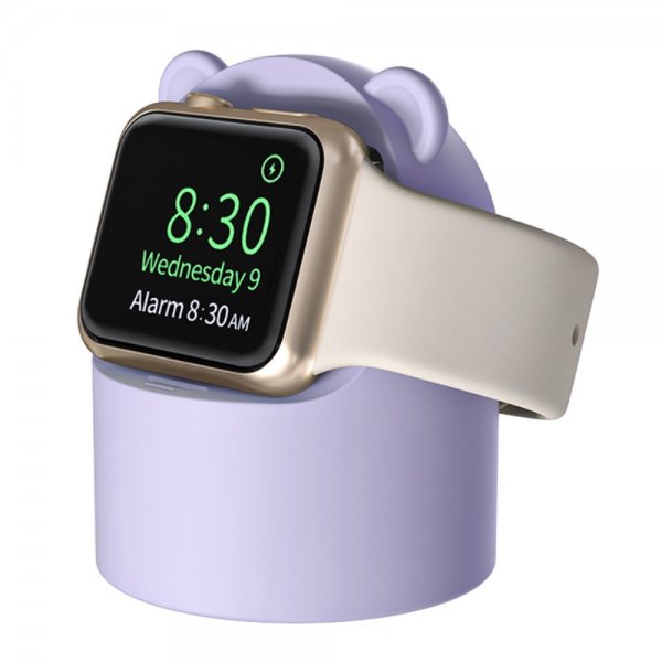 Apple Watch Holder til Oplader Bjørn Lilla