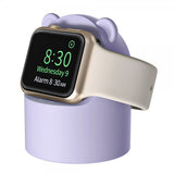 Apple Watch Holder til Oplader Bjørn Lilla