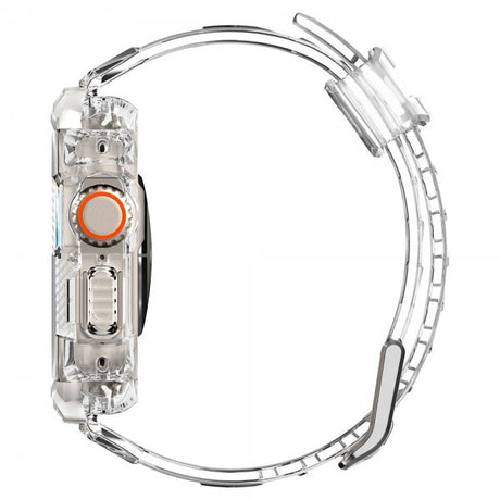 Spigen Apple Watch Ultra 49mm Armbånd og Cover Rugged Armor Pro Crystal Clear