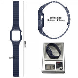 Apple Watch Ultra 49mm Rem med Cover Silikone Magnetlukning Blå