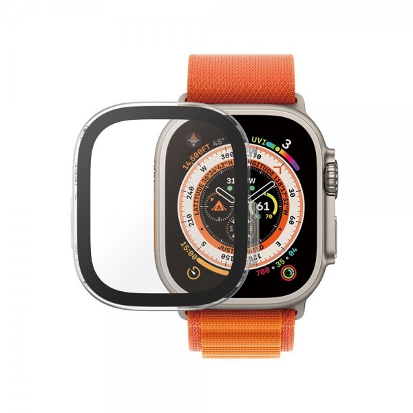 PanzerGlass Apple Watch Ultra 49mm Cover med Skærmbeskyttelse Full Body Protector D3O Transparent