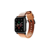 Journey Apple Watch 44/45/46mm/Apple Watch Ultra Armbånd Ægte Læder Tan