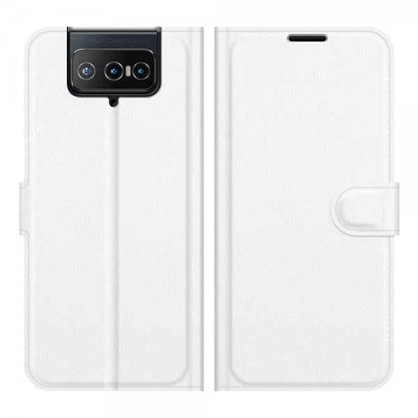 Asus Zenfone 8 Flip Etui Litchi Hvid