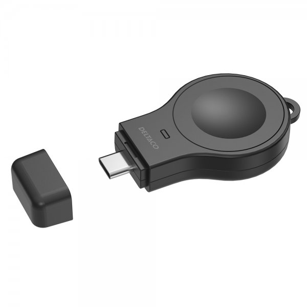 Deltaco Apple Watch Oplader Mini Trådløs Oplader USB-C