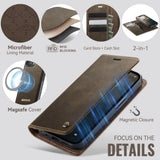 CaseMe iPhone 16e/iPhone 17e Etui C49 Series Brun