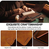 Lc.Imeeke Xiaomi 17T Etui med Kortholder Stativfunktion Lysebrun