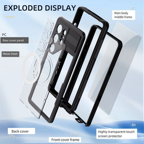 Redpepper Samsung Galaxy S25 Ultra Cover Vandtæt IP68 MagSafe Sort
