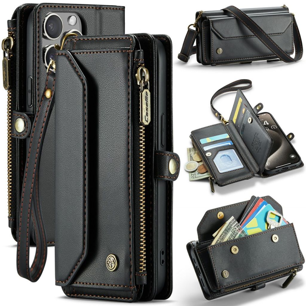 CaseMe iPhone 15 Pro Etui C36 Series Sort